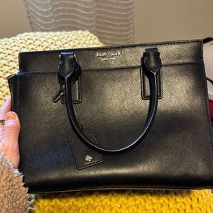 Kate Spade Black Saffiano Leather Satchel